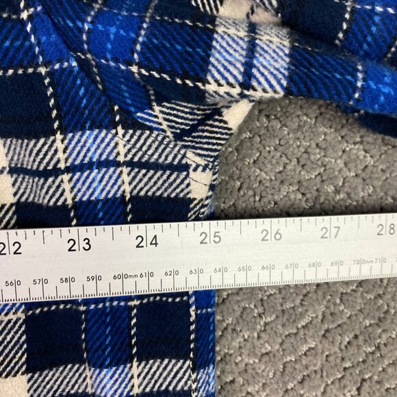 Orvis Flannel Shirt Jacket Shacket Men's XL Blue Plaid Check Cotton - Picture 8 of 12